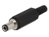 Mufă alimentare DC 5,5/2,5mm cu manşon pe cablu