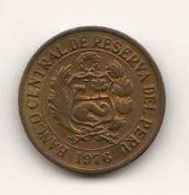 SV * Peru UN SOL DE ORO 1976 AUNC+ luciu monetarie