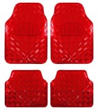 Covorase Auto Universale, model Diamond, culoare Crom Rosu