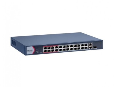 Switch PoE Hikvision DS-3E1326P-EI/M: 24 &amp;times; 10/100 Mbps PoE port,1 foto