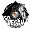 GO VEGAN!-ceas de perete