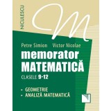 Memorator Matematica: Geometrie, Analiza Matematica - Clasele 9-12, Victor Nicolae, Petre Simion - Editura Niculescu