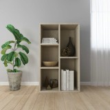 Cumpara ieftin Bibliotecă/Dulap, stejar sonoma, 50x25x80 cm, lemn prelucrat