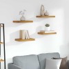VidaXL Raft de perete 4 pcs Maro 40 x 23,5 x 4 cm Lemn compozit 42019943