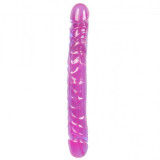 Dildo Dublu Crystal Jellies Mov 30 cm