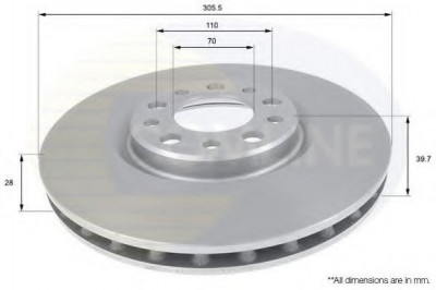 Disc frana ALFA ROMEO SPIDER (939_, 939) (2006 - 2010) COMLINE ADC1828V foto