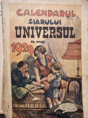 Calendarul ziarului Universul pe anul 1929 (Editia: 1929) foto