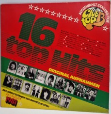 various - 16 Top Hits juli / august 1981 VG+ / VG+ vinil LP disc Club Top 13 Germania