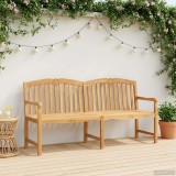 vidaXL Bancă din lemn sculptată manual cu flori natural 42030022