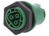 Conector Circular Soclu RST Mamă 3-Pin Argintat 20A 250V