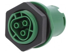 Conector Circular Soclu RST Mamă 3-Pin Argintat 20A 250V