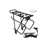Portbagaj Bicicletă Trizand Negru 38x13.5x35cm 25kg Aluminiu Compatibil 24-29 inch