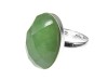 Inel argint reglabil cu aventurin natural fatetat 18x13 MM
