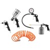Kit Vopsire 5 Piese NEO TOOLS 14-699, Pistol Vopsit, Suflat, Umflat, Sablat, Rezervor 0.6L, Furtun Spiralat, HardWork ToolsRange