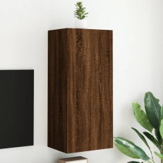 vidaXL Comodă TV de perete, stejar maro, 40,5x30x90 cm, lemn prelucrat 836930
