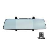 Camera Auto Dubla Oglinda Full HD 1080p, Ecran 5.5&quot;, Unghi 170&deg;, Senzor Miscare, Filmare Ciclica, Card 32GB
