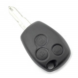 Dacia / Renault - Carcasa cheie cu 3 butoane si suport baterie din inox CC226, Carguard