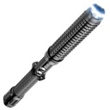 Lanterna tip baston, cu electrosoc, din aluminiu, lungime 35cm, puterea electrosocului 10.000Kw, se alimenteaza cu 2 acumulatori, negru