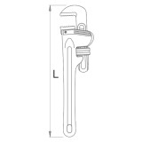 Unior 492AL - Cleste pentru tevi cu falci drepte 330 mm 90 grade