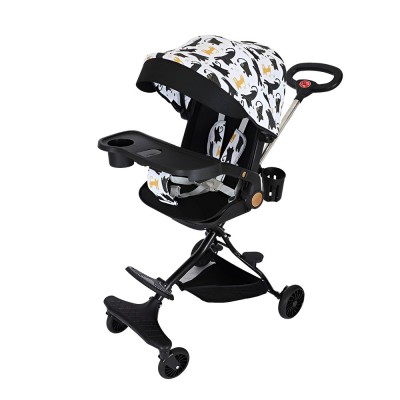 C&amp;Auml;rucior sport 3 &amp;Atilde;&amp;reg;n 1, reversibil, pliabil, pozi&amp;Egrave;ie somn, tav&amp;Auml; mas&amp;Auml;, roti 360&amp;Acirc;&amp;deg;, suport pahar, copertin&amp;Auml; soare, negru model pisicu&amp;Egrave;e, 6-36 luni foto