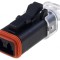 Conector cablu-cablu AT mamă 2 PIN negru IP67