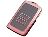 Husa Cheie Renault Megane, Kadjar, Captur, Clio Smartkey 4 Butoane, Tpu, Roz