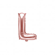 Balon Folie Litera L Roz, 35 cm