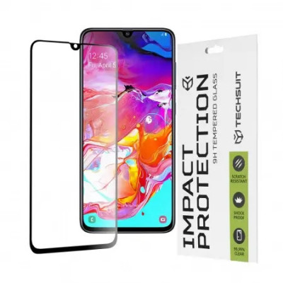 Folie Samsung Galaxy A70 sticla securizata 111D Negru foto