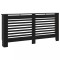 Masca de calorifer, negru, 172 x 19 x 81,5 cm, MDF