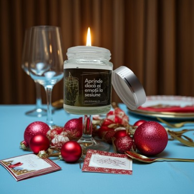 Lumanare Parfumata Ceara Soia Cocos , Aprinde Daca Ai Emotii la Sesiune foto