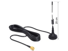 ANTENA GSM / UMTSSMA 3 DBI OMNIDIRECTIONAL, SUPORT MAGNETIC 88879 DELOCK