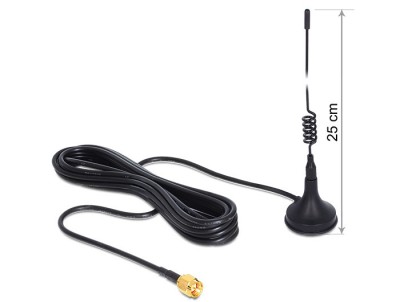 ANTENA GSM / UMTSSMA 3 DBI OMNIDIRECTIONAL, SUPORT MAGNETIC 88879 DELOCK foto