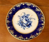 FARFURIE DIN PORTELAN FIN- EPIAG D.F. PORCELAINE FINE DE BOHEME- CARLSBAD- COBALT D25CM