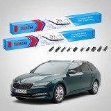Cumpara ieftin Ștergătoare Skoda Superb 3V5 Combi 2015-prezent | Set Față Flat &ndash; TeamCar&reg;