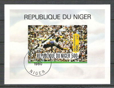 Niger 1980 Sport, perf. sheet, used R.004 foto