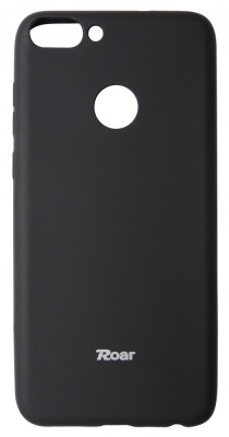 Husa silicon slim Jelly Roar negru mat pentru Huawei P Smart foto