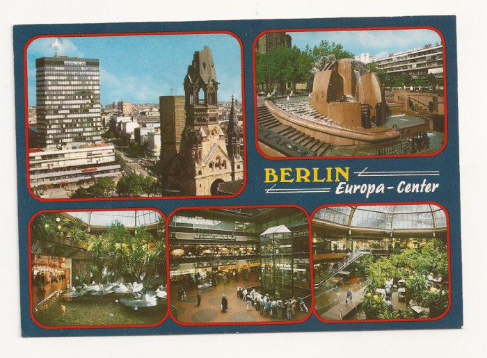 SG4 - Carte Postala-Germania, Berlin, Europa Center, Circulata