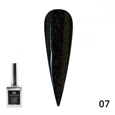 Top Coat cu shimmer Galaxy pentru unghii, fara strat de dispersie,15ml, 07 foto