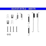 Set accesorii reparatie saboti frana Ate 03013791792, parte montare : punte spate