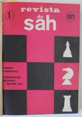 REVISTA SAH , ORGAN AL FEDERATIEI ROMANE DE SAH , COLEGAT DE 24 NUMERE SUCCESIVE , IANUARIE 1971 - DECEMBRIE 1972 foto