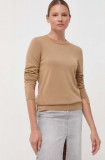 BOSS pulover de l&acirc;nă femei, culoarea bej, light 50492551
