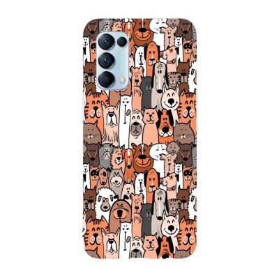 Husa compatibila cu Oppo Find X3 Lite model Cartoon pets, Silicon, TPU, Viceversa foto