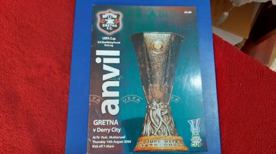 program FC Gretna - Derry City foto