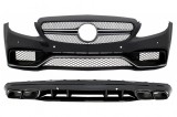 Bara fata cu difuzor Mercedes C-Class W205 S205 2014-2020 Sport Line