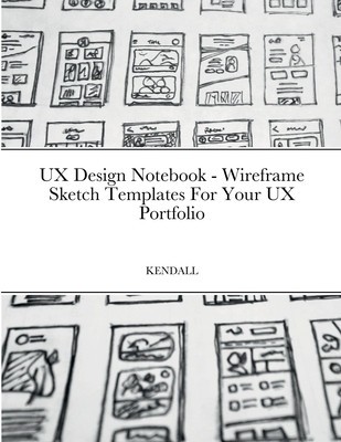 UX Design Notebook - Wireframe Sketch Templates For Your UX Portfolio foto