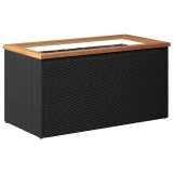 Cumpara ieftin Jardiniera, negru, 80x40x40 cm, poliratan