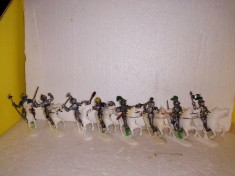 bnk jc Germania - Jean Hoefler - lot complet 8 cavaleri medievali calari