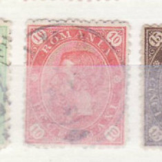 Romania 1890\91 cifra an 4 colturi ( 4 )