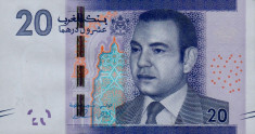 Bancnota Maroc 20 Dirhams 2012 - P74 UNC foto