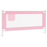 Cumpara ieftin Balustrada de protectie pat copii, roz, 180x25 cm, textil